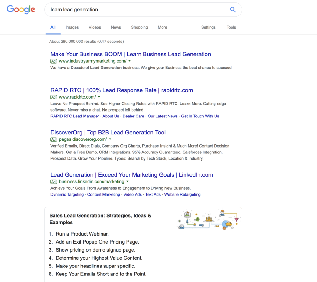 Lead Generation & PPC Campaigns in 2019